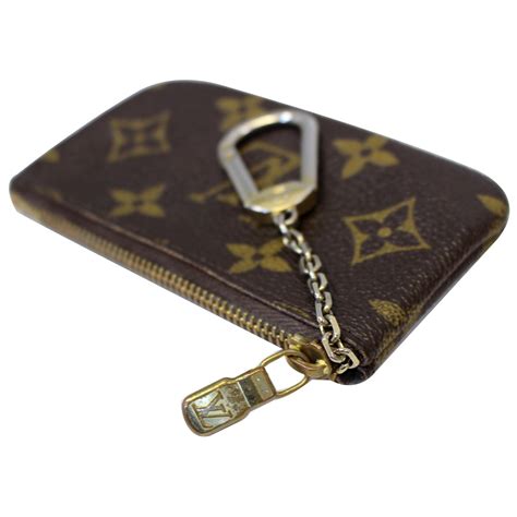 louis vuitton monogram canvas key and change holder|louis vuitton key holder wallet.